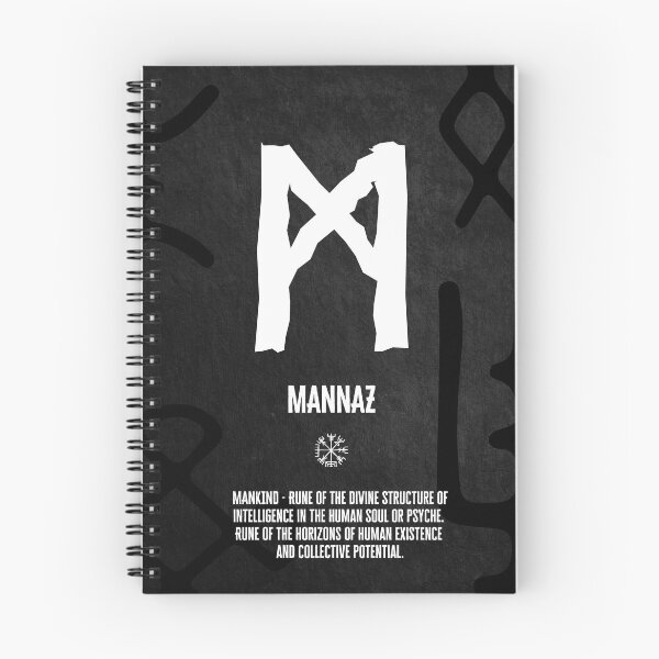 Item preview, ELDER FUTHARK 'MANNAZ' - RUNE POSTER designed and sold by SALENTOmadness.