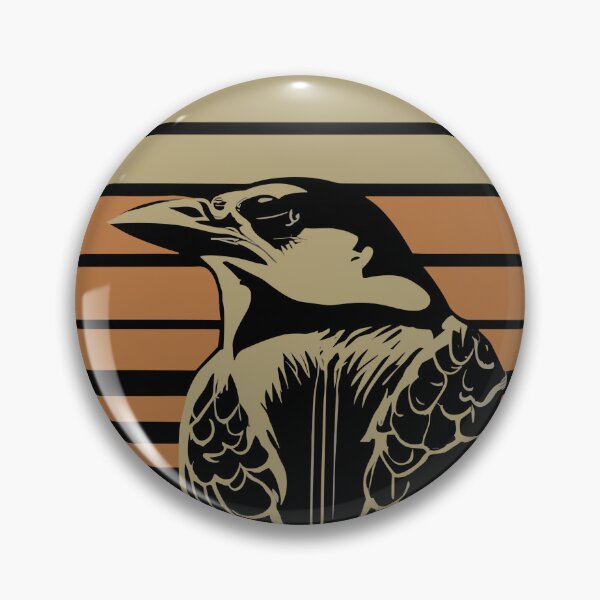 Item preview, Butcherbird Sunset Retro Style designed and sold by MikeKart.