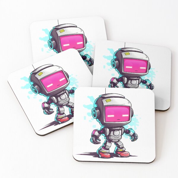 Item preview, Cyberpunk Robot – Cute Retro Futurist Companion designed and sold by SchorlCraft.