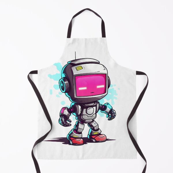 Item preview, Cyberpunk Robot – Cute Retro Futurist Companion designed and sold by SchorlCraft.