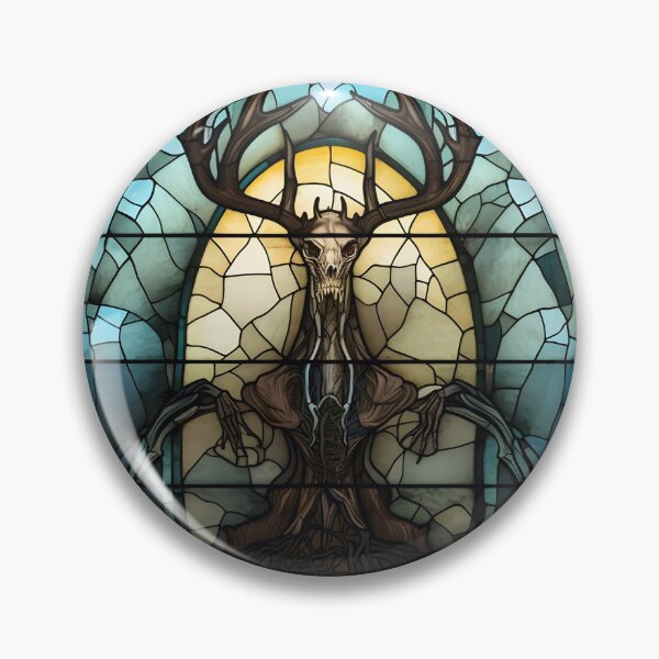 Item preview, HALLOWEEN  Wendigo in Stained Glass designed and sold by RedHandedOD.