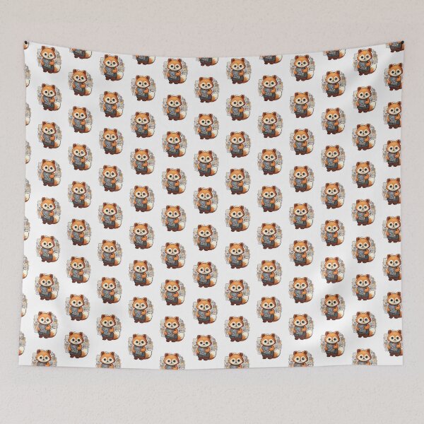 Item preview, Panda School Red Panda Scientist Red Panda Mathematic designed and sold by ArtFromBeyond.