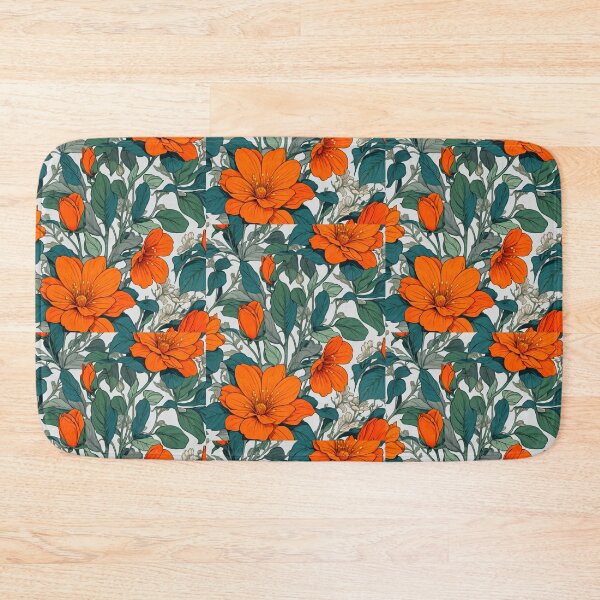 Item preview, Orange flower pattern with beautiful colors, taken from the spirit of Mother Nature designed and sold by sosmod1.