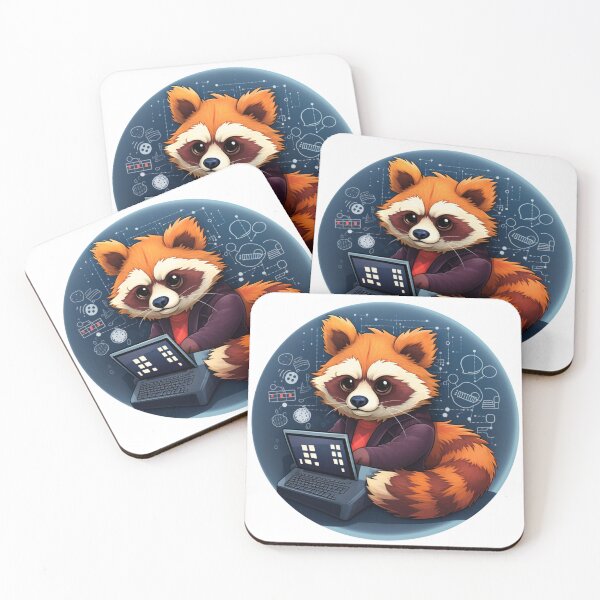 Item preview, Panda School Red Panda Scientist Red Panda Mathematic designed and sold by ArtFromBeyond.
