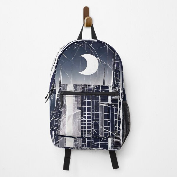 Item preview, Abstract City - Crescent Moon Geometry Art 16 designed and sold by Benito Del Ray.
