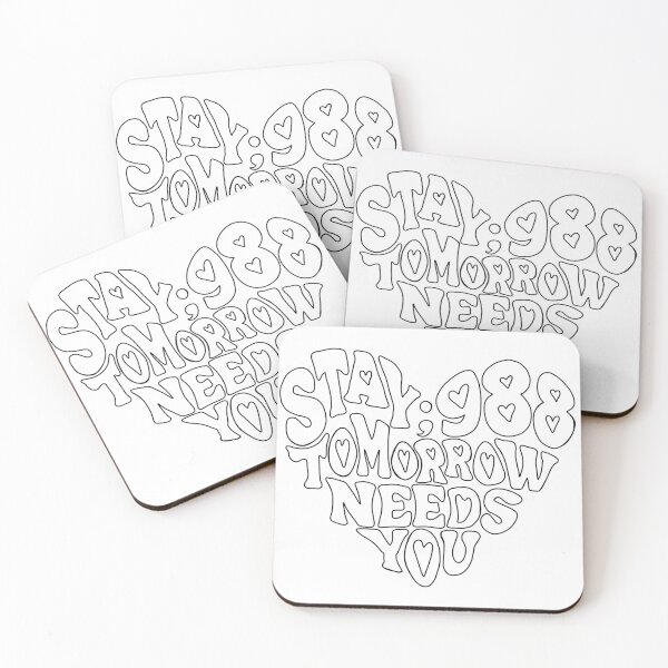 Item preview, 988 Suicide and Crisis Lifeline Stay Tomorrow Needs You, mental health, positivity designed and sold by hambydesign.