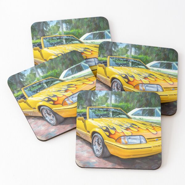 Item preview, 1993 Yellow Ford Mustang LX 5.0 Convertible X100 designed and sold by RichFrancoCars.