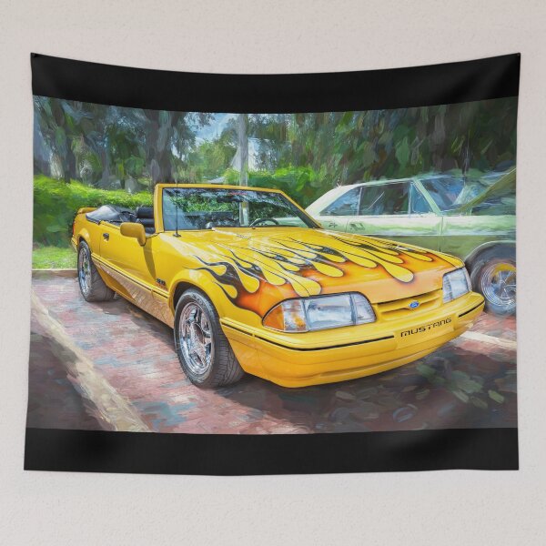 Item preview, 1993 Yellow Ford Mustang LX 5.0 Convertible X100 designed and sold by RichFrancoCars.