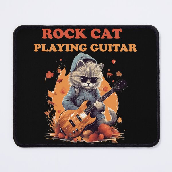Item preview, Autumn's Feline Guitarist: Rock Cat Groove Funny design designed and sold by Lactus.
