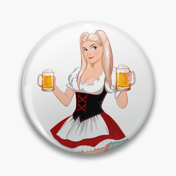 Item preview, Oktoberfest Girl with Beer designed and sold by MarisoArt.