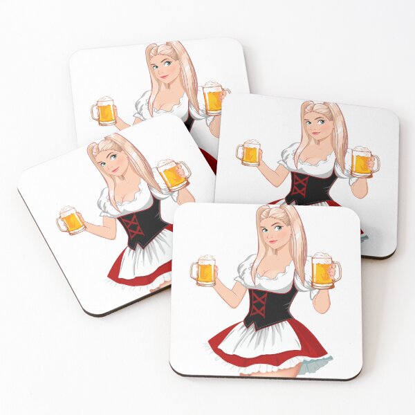 Item preview, Oktoberfest Girl with Beer designed and sold by MarisoArt.