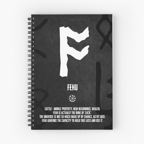 Item preview, ELDER FUTHARK 'FEHU' - RUNE POSTER designed and sold by SALENTOmadness.