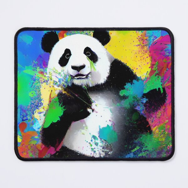 Item preview, Panda on colorful background designed and sold by blackwhiteblue.