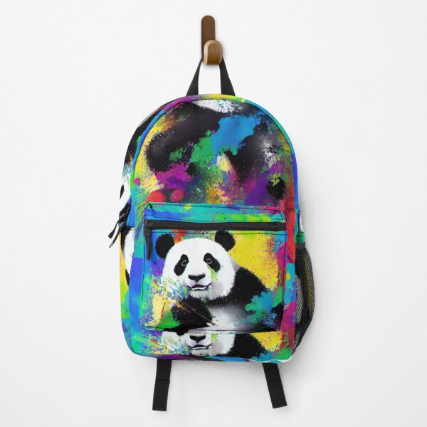 Item preview, Panda on colorful background designed and sold by blackwhiteblue.
