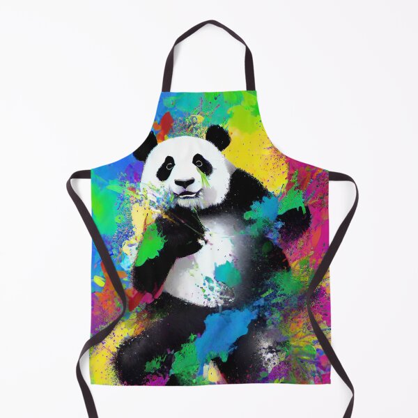 Item preview, Panda on colorful background designed and sold by blackwhiteblue.