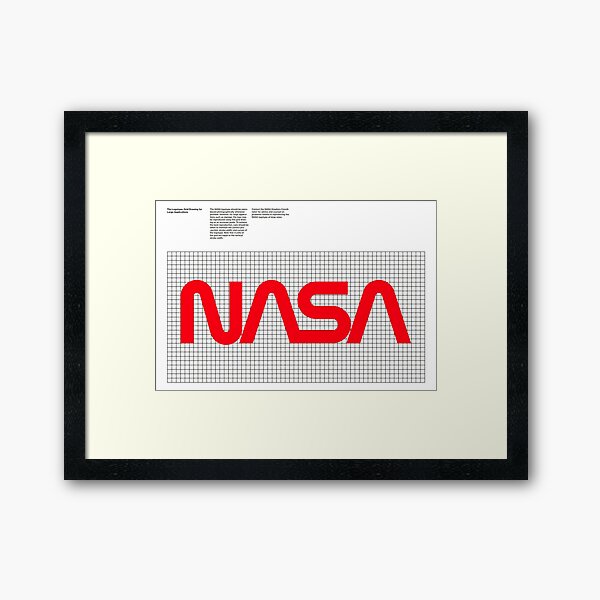 1976 NASA Graphics Standards - Logotype Framed Art Print