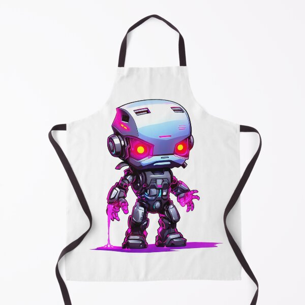 Item preview, Cyberpunk Robot – Cute Retro Futurist Companion designed and sold by SchorlCraft.