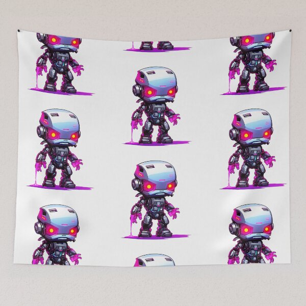 Item preview, Cyberpunk Robot – Cute Retro Futurist Companion designed and sold by SchorlCraft.