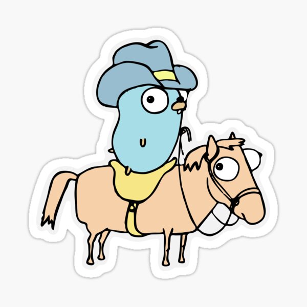 Item preview, Gopher on a horse! designed and sold by coderman.