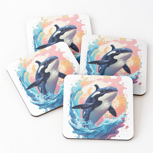 Item preview, Killer Whale Love - Colourful Orcas Lover Beauty T Shirt designed and sold by tharaka-merch.
