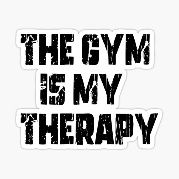 Gym Is My Therapy  Gym Sports Water Bottle – Fitness Gifts