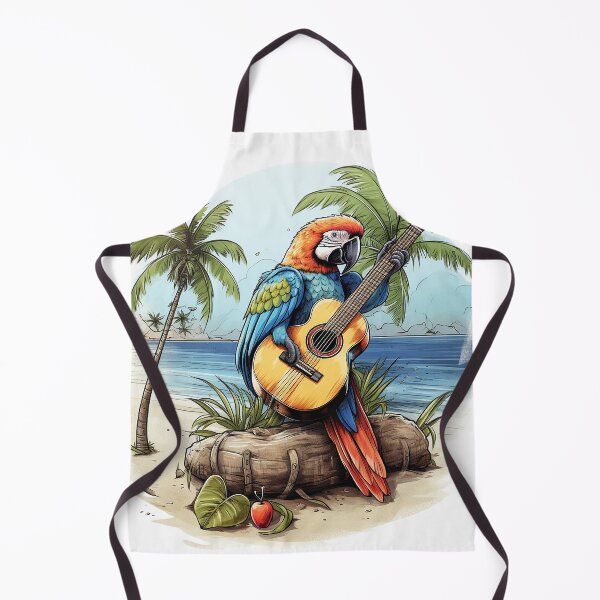 Item preview, Islander Parrot With a Guitar designed and sold by lovefurries.