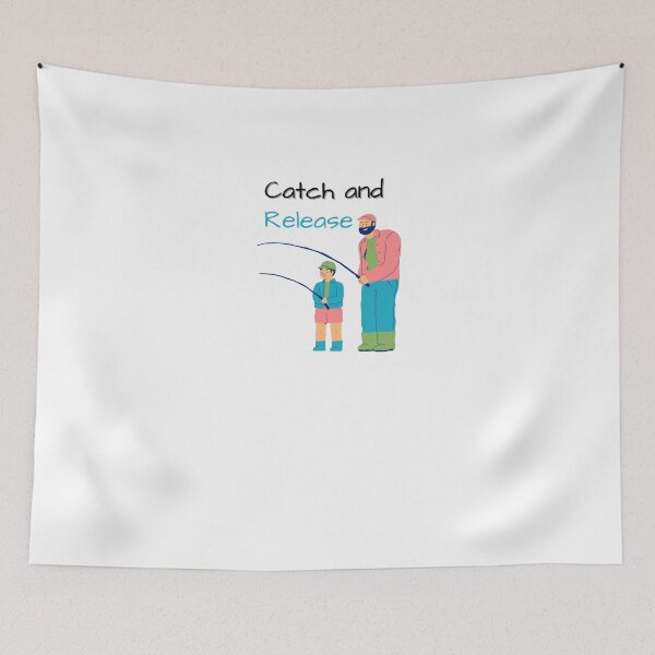 Item preview, CATCH AND RELEASE FUNNY GIFTS FOR ANGLERS designed and sold by light-artist.