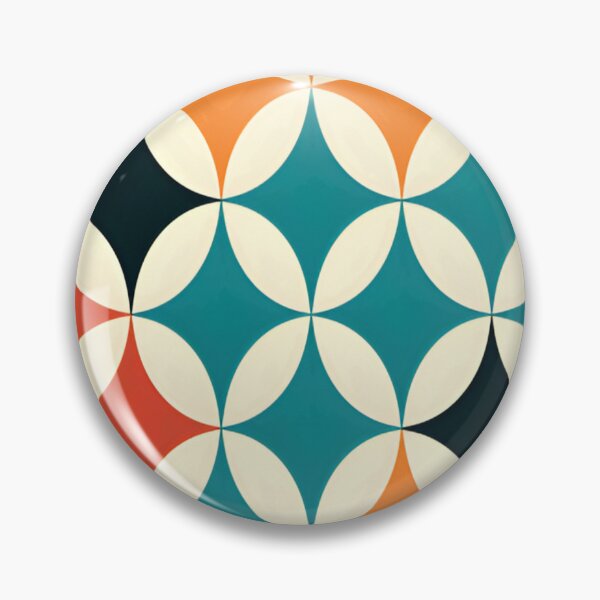 Item preview, Retro Circles - Geometric Pattern Design designed and sold by alaa-mously.