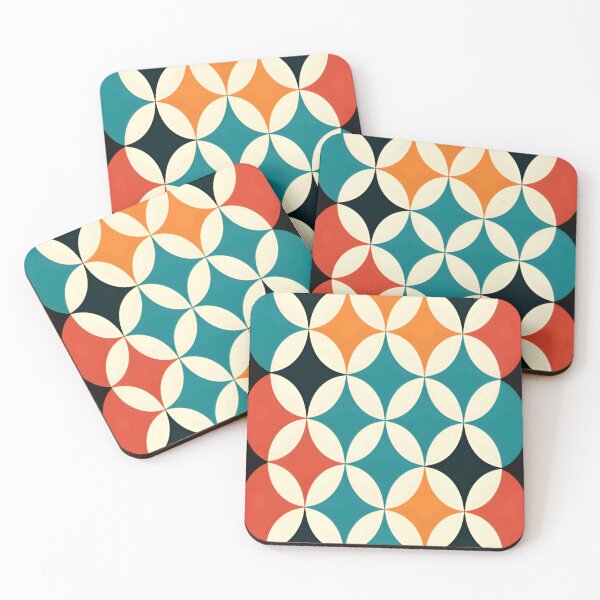 Item preview, Retro Circles - Geometric Pattern Design designed and sold by alaa-mously.