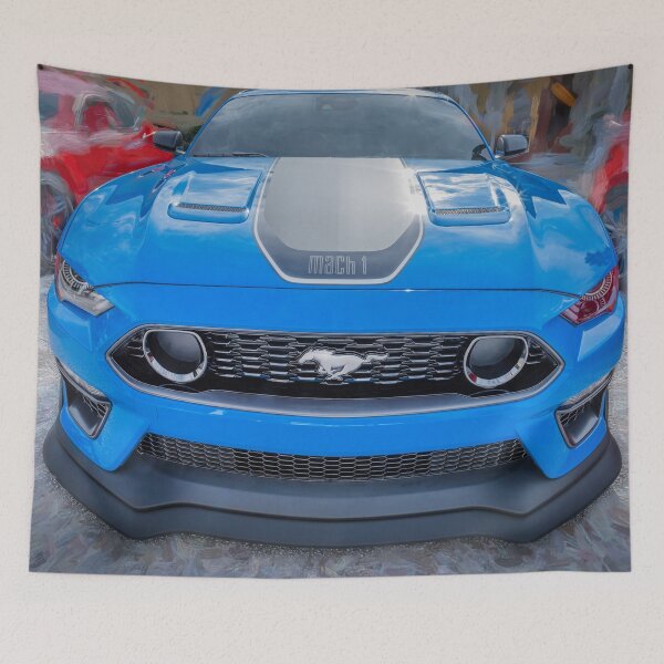 Item preview, 2021 Ford Mustang Mach 1 Grabber Blue X114 designed and sold by RichFrancoCars.