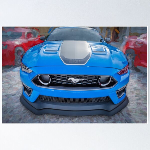 Item preview, 2021 Ford Mustang Mach 1 Grabber Blue X114 designed and sold by RichFrancoCars.