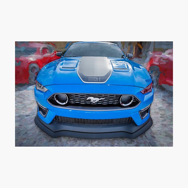 Item preview, 2021 Ford Mustang Mach 1 Grabber Blue X114 designed and sold by RichFrancoCars.