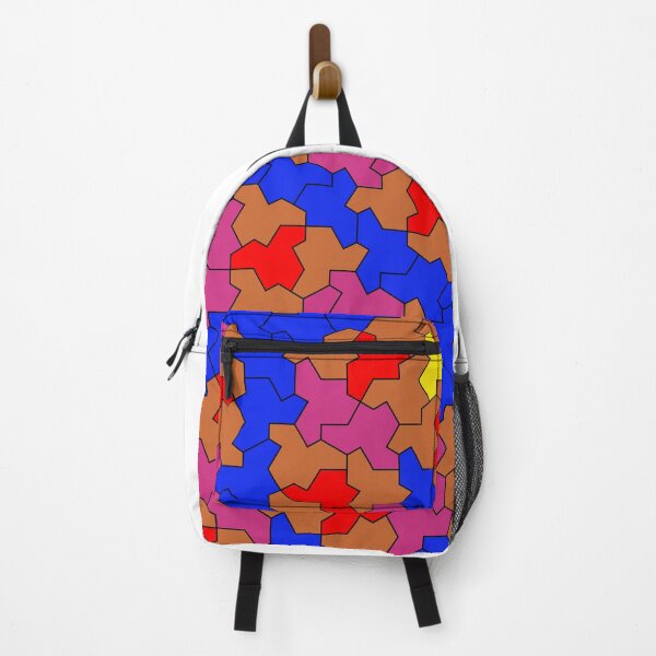 Item preview, Pink, Red, Yellow and Blue Einstein Geometric Aperiodic Monotile designed and sold by SorryFrog.