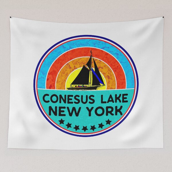 Item preview, Conesus Lake Finger Lakes New York Sailing NY designed and sold by DESTINATIONS DECAL.