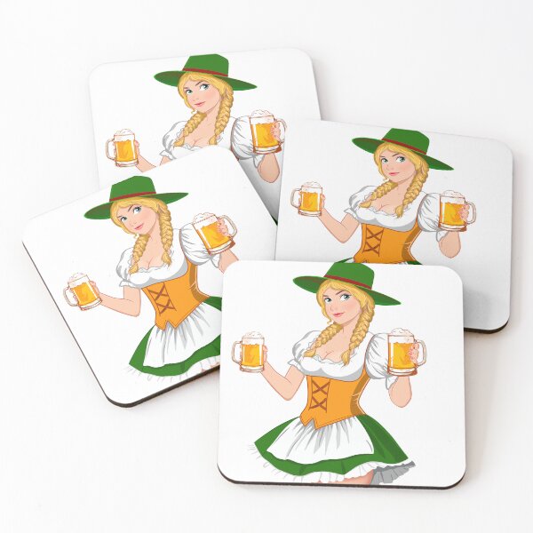 Item preview, Girl with Beer Oktoberfest designed and sold by MarisoArt.