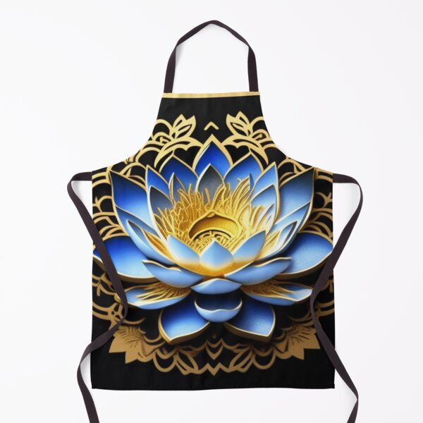 Item preview, Flor de loto azul y dorada. designed and sold by Roxburylane.