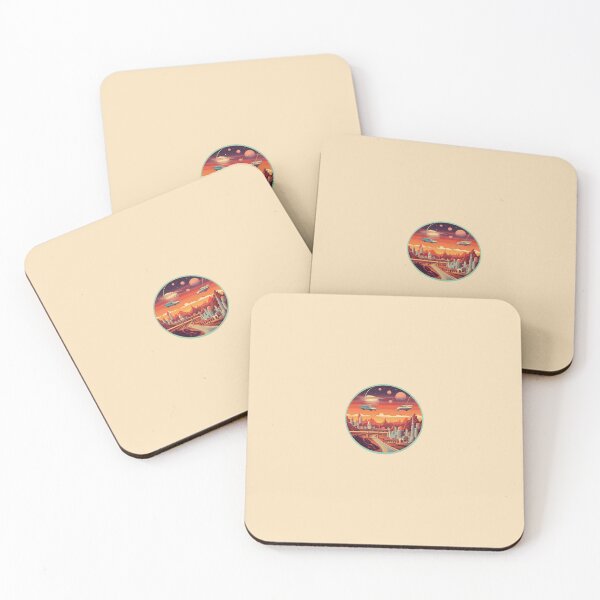 Item preview, Colony on Mars with flying cars designed and sold by FuturITsic.Synthography.