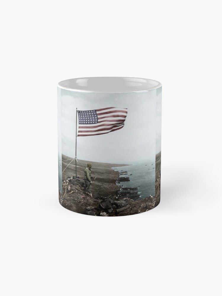 Thumbnail 4 of 6, Coffee Mug, World War Two US Marine, Iwo Jima designed and sold by LTHistory.