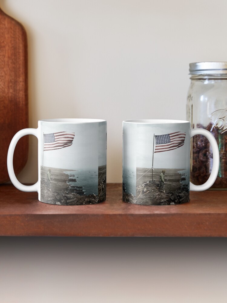 Thumbnail 2 of 6, Coffee Mug, World War Two US Marine, Iwo Jima designed and sold by LTHistory.