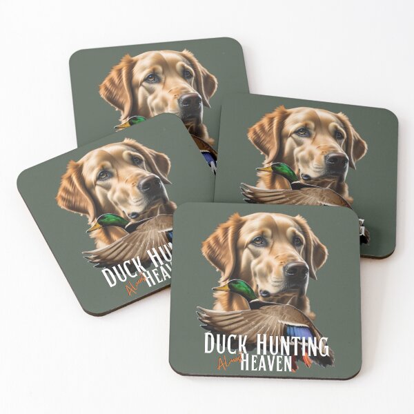 Item preview, Duck Hunting Golden Retriever and Flying Mallard designed and sold by LifeCrush.