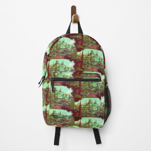 Item preview, The Alhambra, Granada, Spain, Verde, AI Generated Art - A Famous Monument of Islamic Architecture designed and sold by studioSharonKay.