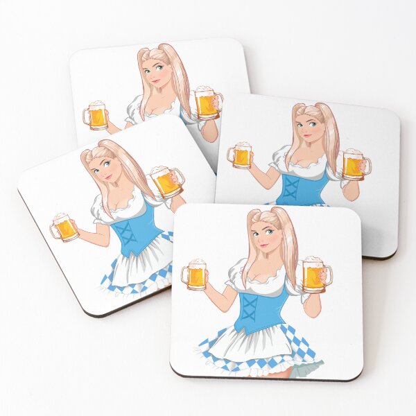 Item preview, Blonde Girl with Beer Oktoberfest designed and sold by MarisoArt.