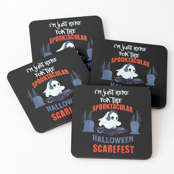 Item preview,  Im just here for the spooktacular halloween scarefest funny retro halloween costume for ghost lovers designed and sold by HosvPrint .s.