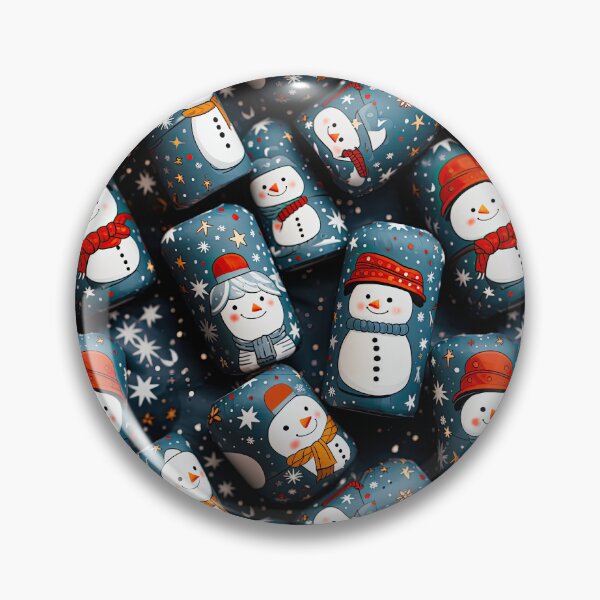 Item preview, Snowmen Fabric Pattern designed and sold by Nange and Gabe.