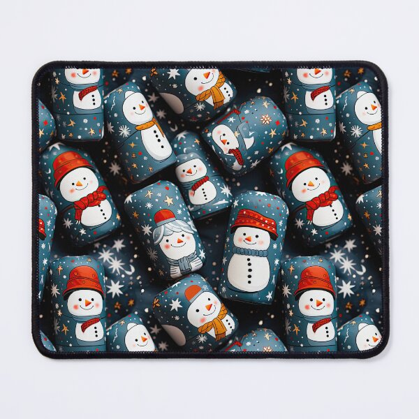 Item preview, Snowmen Fabric Pattern designed and sold by Nange and Gabe.