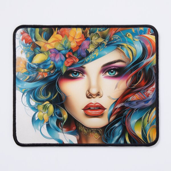 Item preview, Multicolored Portrait of a Woman - Radiant Diversity designed and sold by Neuronexia.