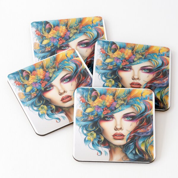 Item preview, Multicolored Portrait of a Woman - Radiant Diversity designed and sold by Neuronexia.