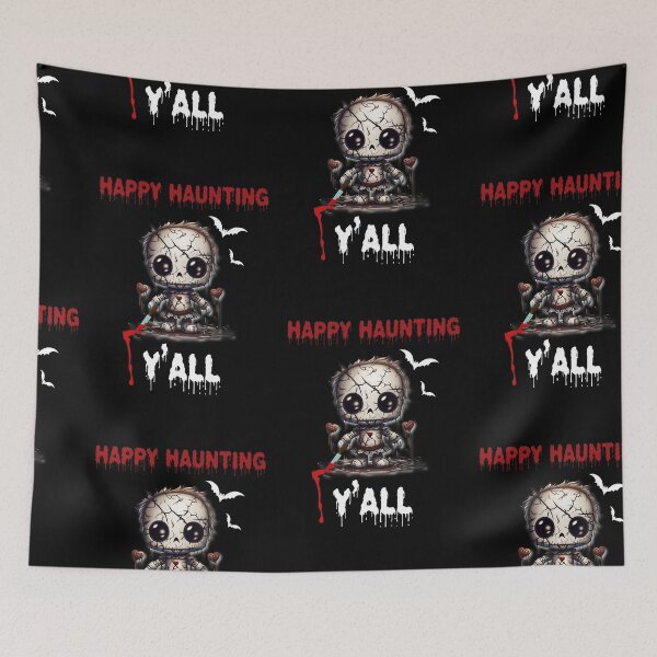 Item preview, Happy Haunting Yall, Haunting Season, Halloween Scary Doll designed and sold by SportyDogShop.