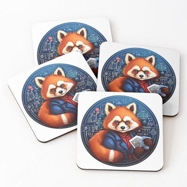 Item preview, Panda School Red Panda Scientist Red Panda Mathematic designed and sold by ArtFromBeyond.