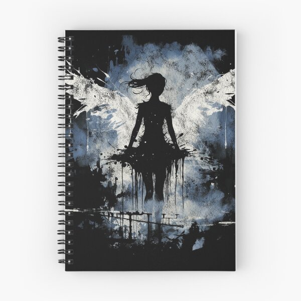 Item preview, A Vintage Distressed Street Art Fairy / Faerie Blue designed and sold by GVRDesign.